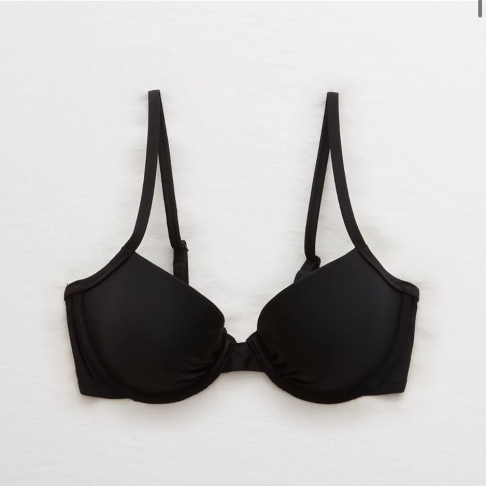 Size 36B Aerie OG Lightly Lined Black Bikini Top